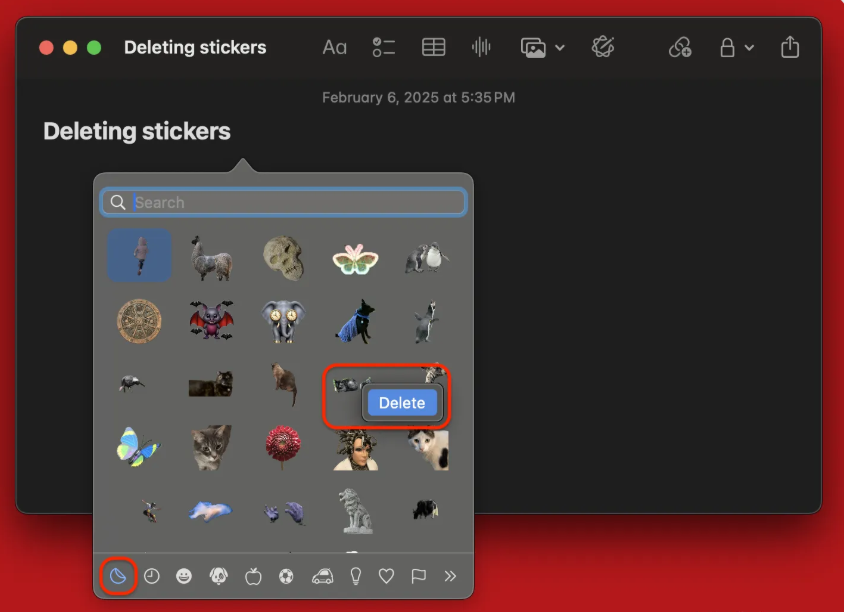 Custom Stickers on iPhone