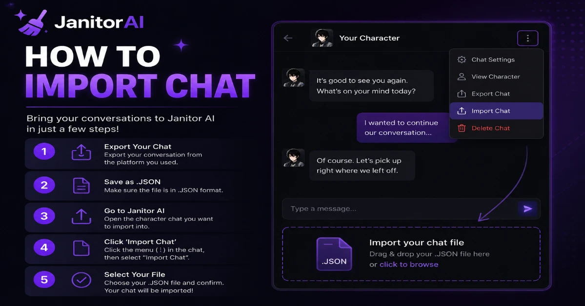How to Import Chat in Janitor AI